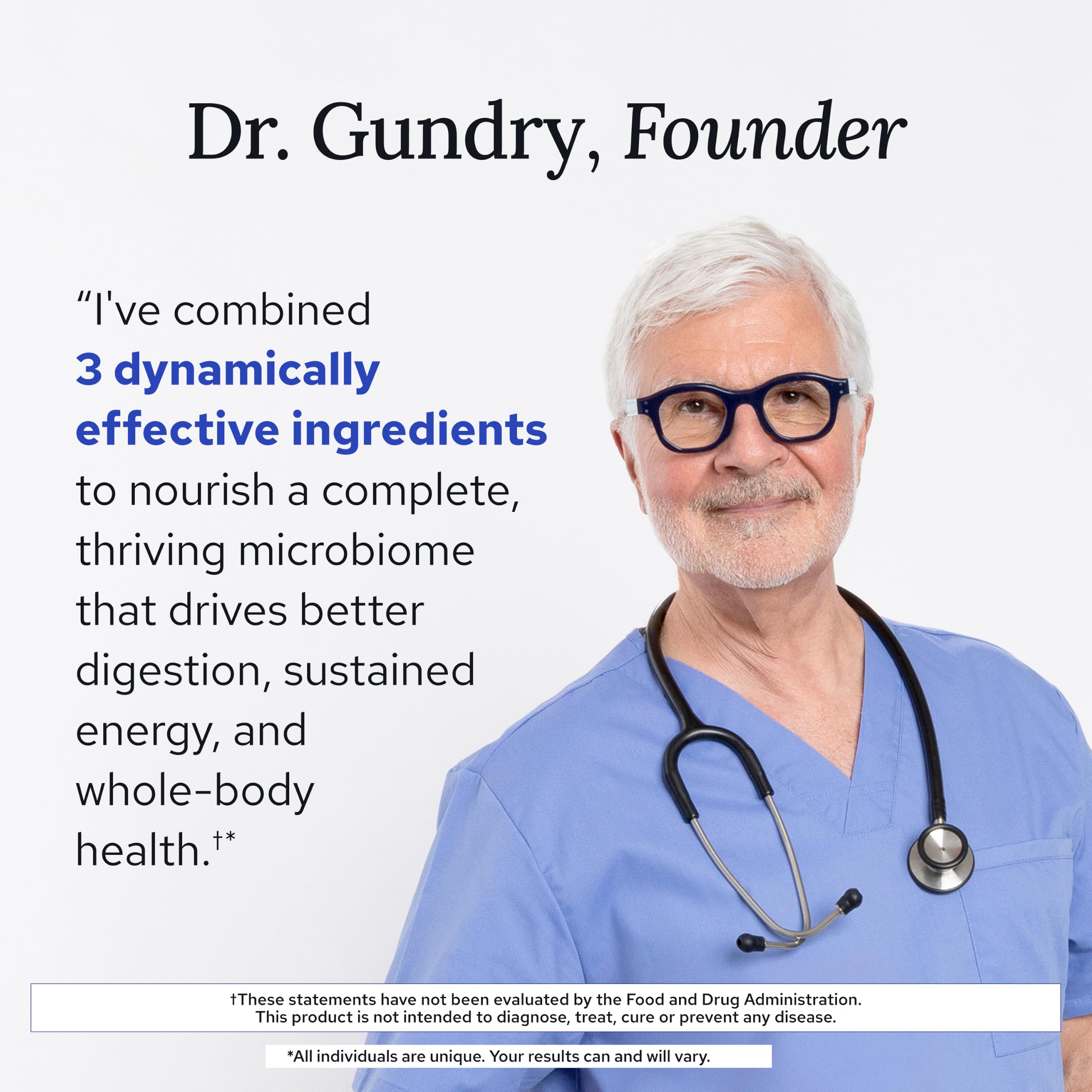 Gundry MD Bio Complete 3 Gut Health Probiotic Blend

