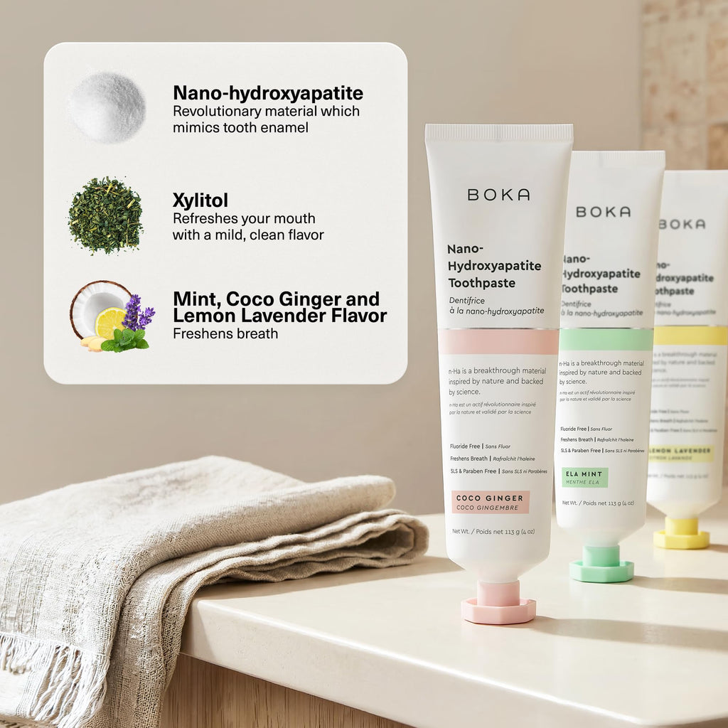 Boka Fluoride-Free Nano-Hydroxyapatite Toothpaste for Adults

