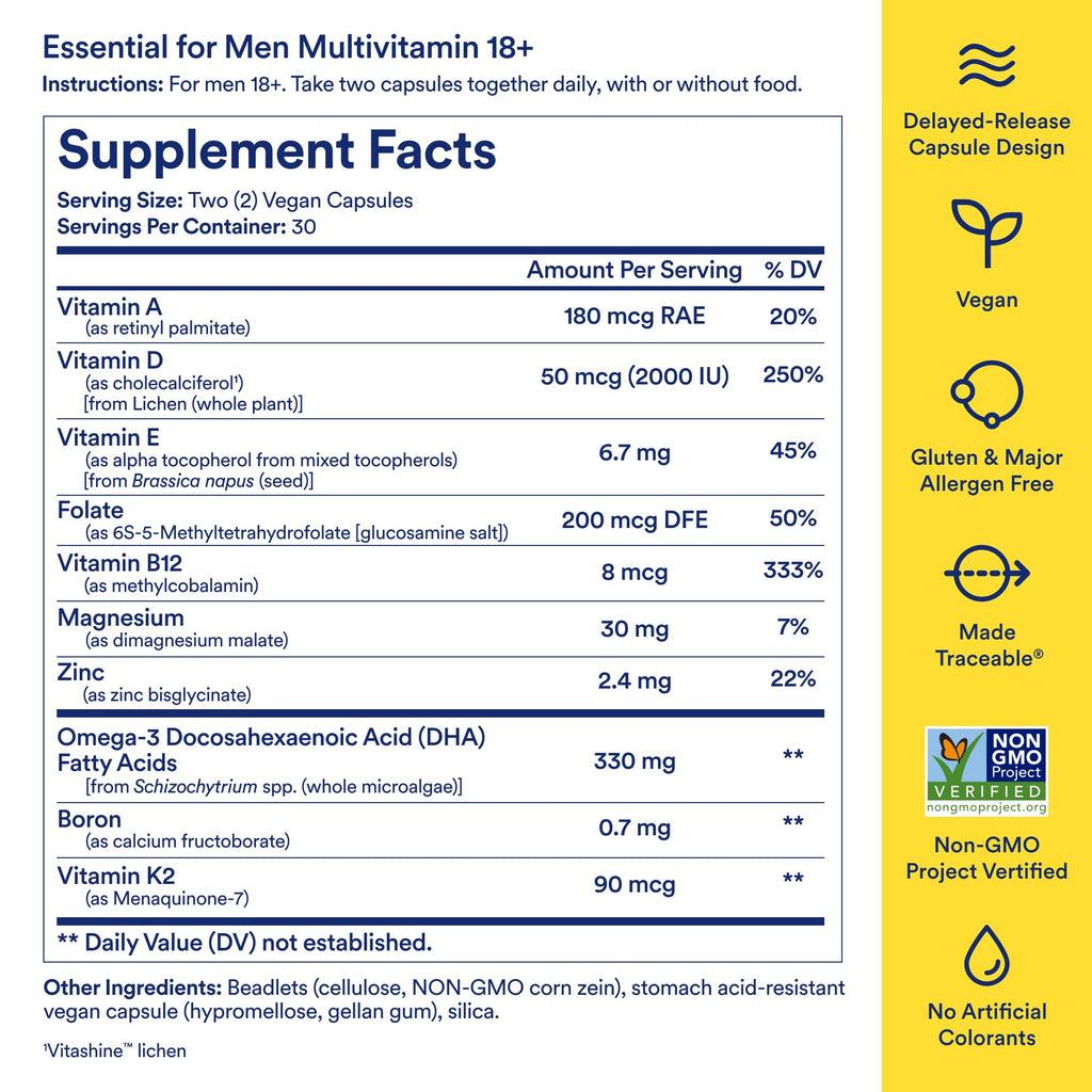 Ritual Essential for Men Multivitamin 18+ | Vegan

