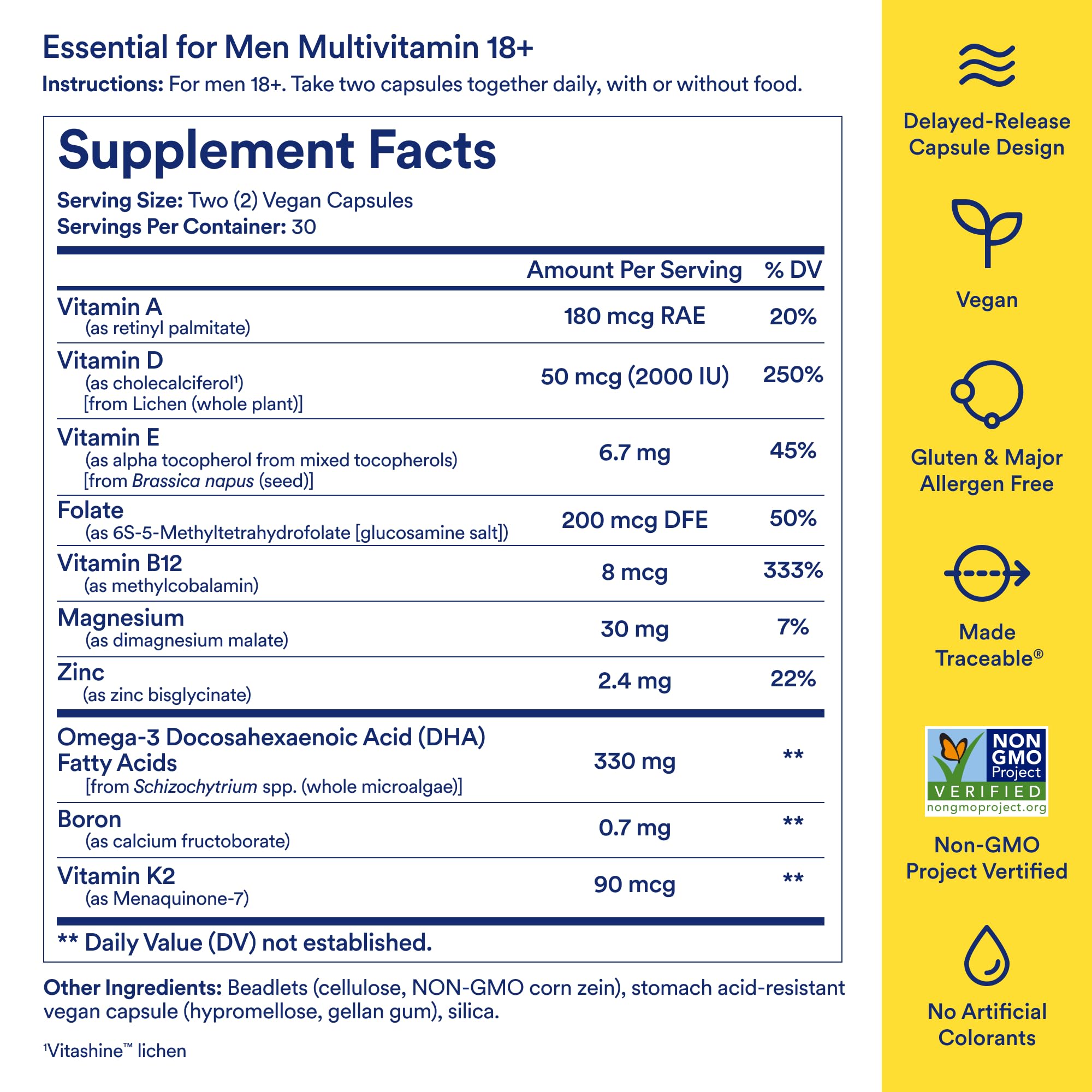 Ritual Essential for Men Multivitamin 18+ | Vegan

