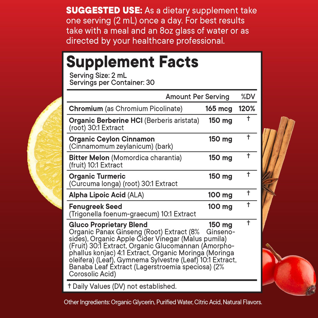 Berberine Cinnamon Liquid Drops Immune Support

