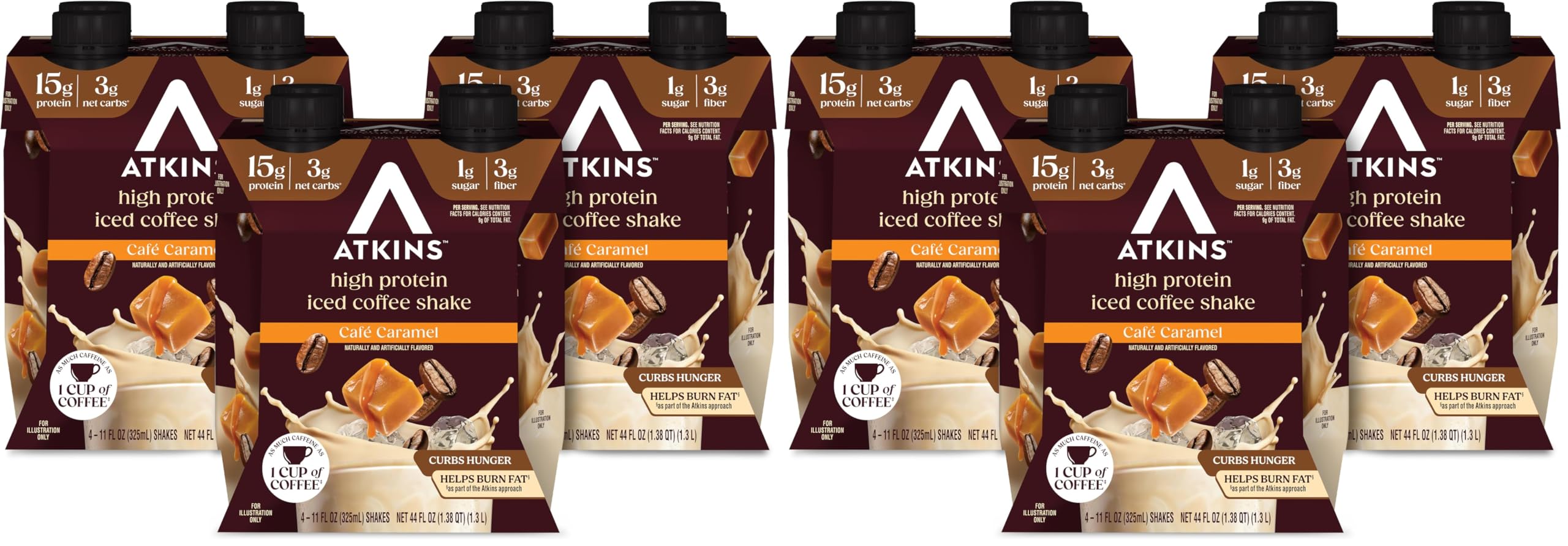 Atkins Ready-to-Drink Protein Shake, High Protein Low Carb Gluten Free
