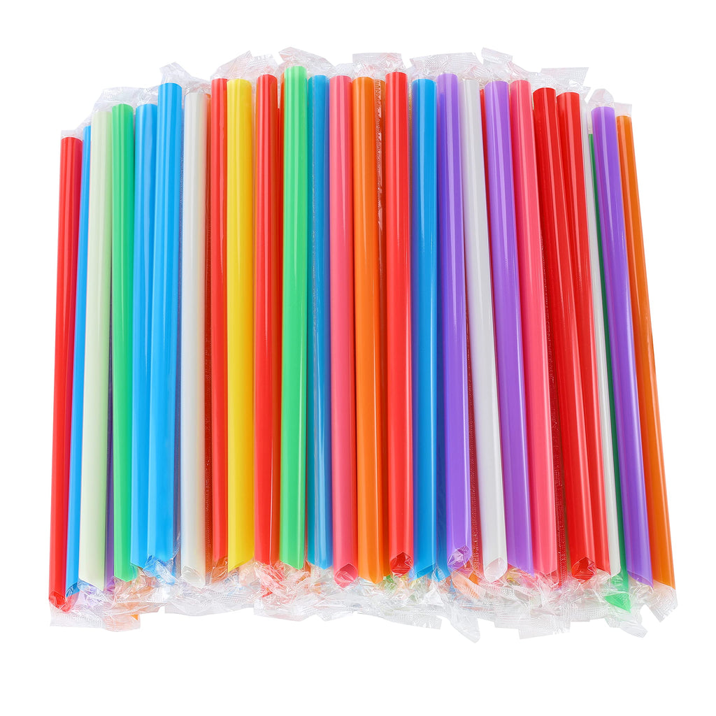 Individually Wrapped Jumbo Smoothie Boba Straws

