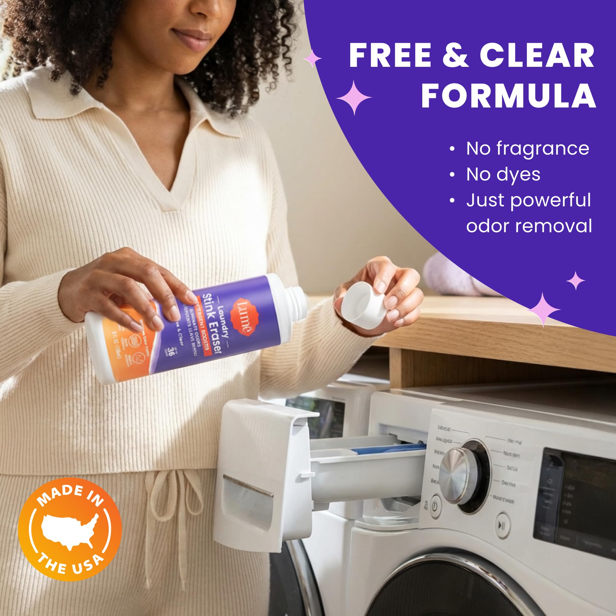 Lume Laundry Stink Eraser Detergent Booster

