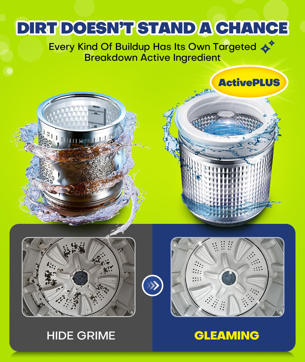 Caspeak Washing Machine Cleaner Tablets for HE Washers

