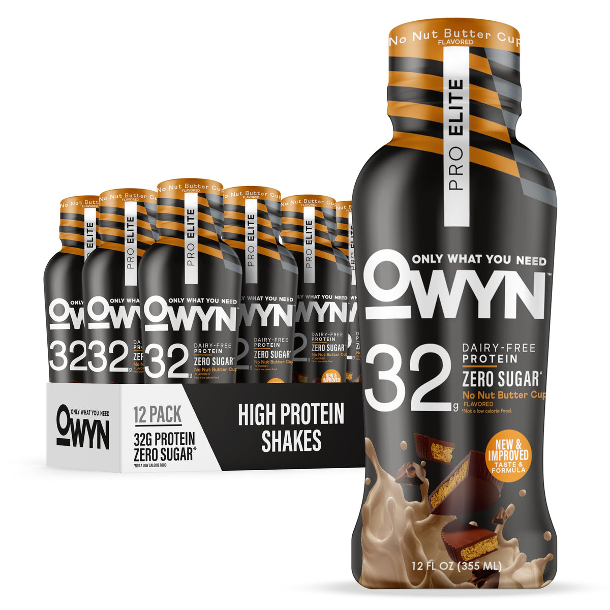 OWYN Pro Elite Plant-Based Protein Shake, 32g Protein, Dairy Free