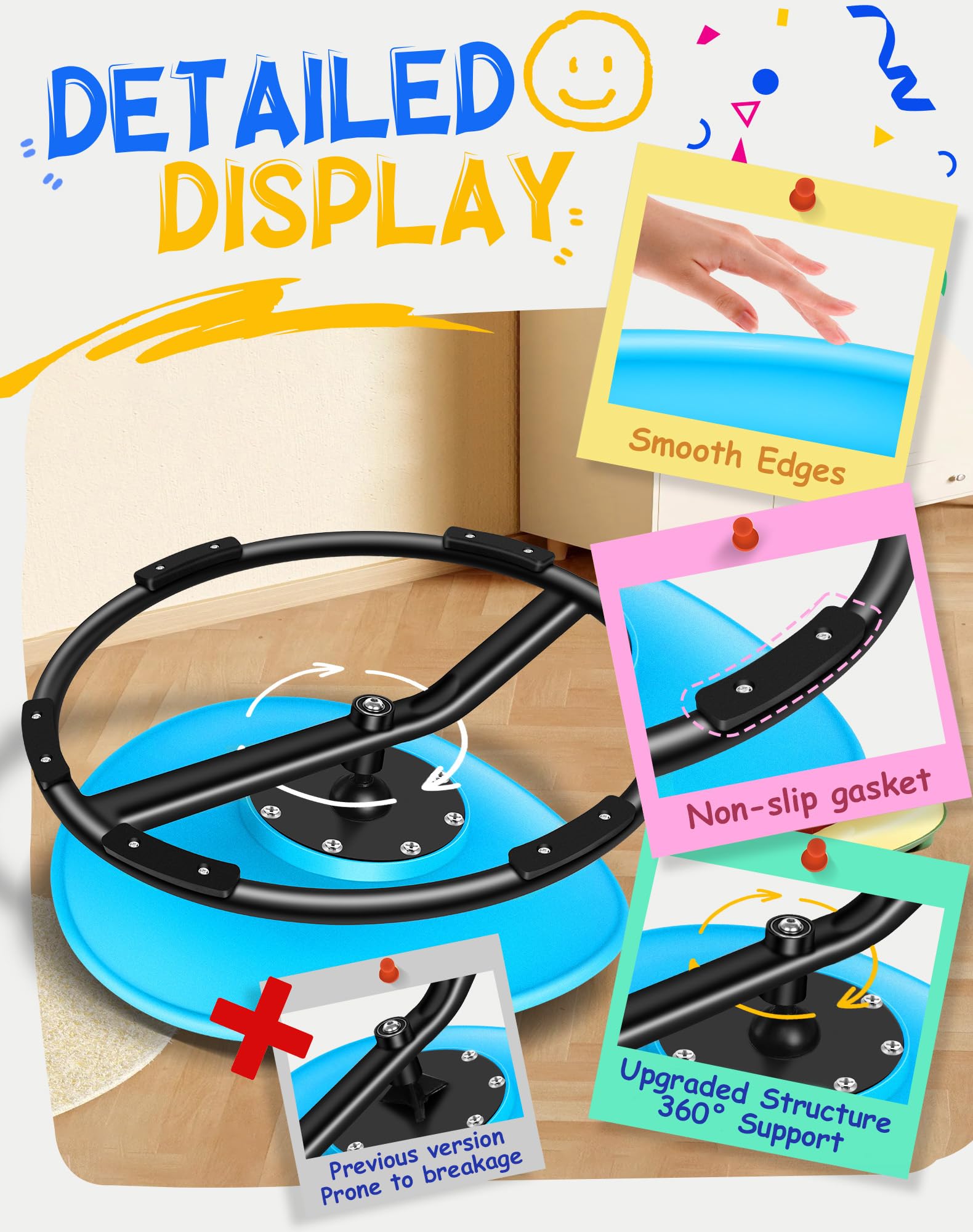 FERUERW Spinning Chair for Autistic Kids - Sensory Toy

