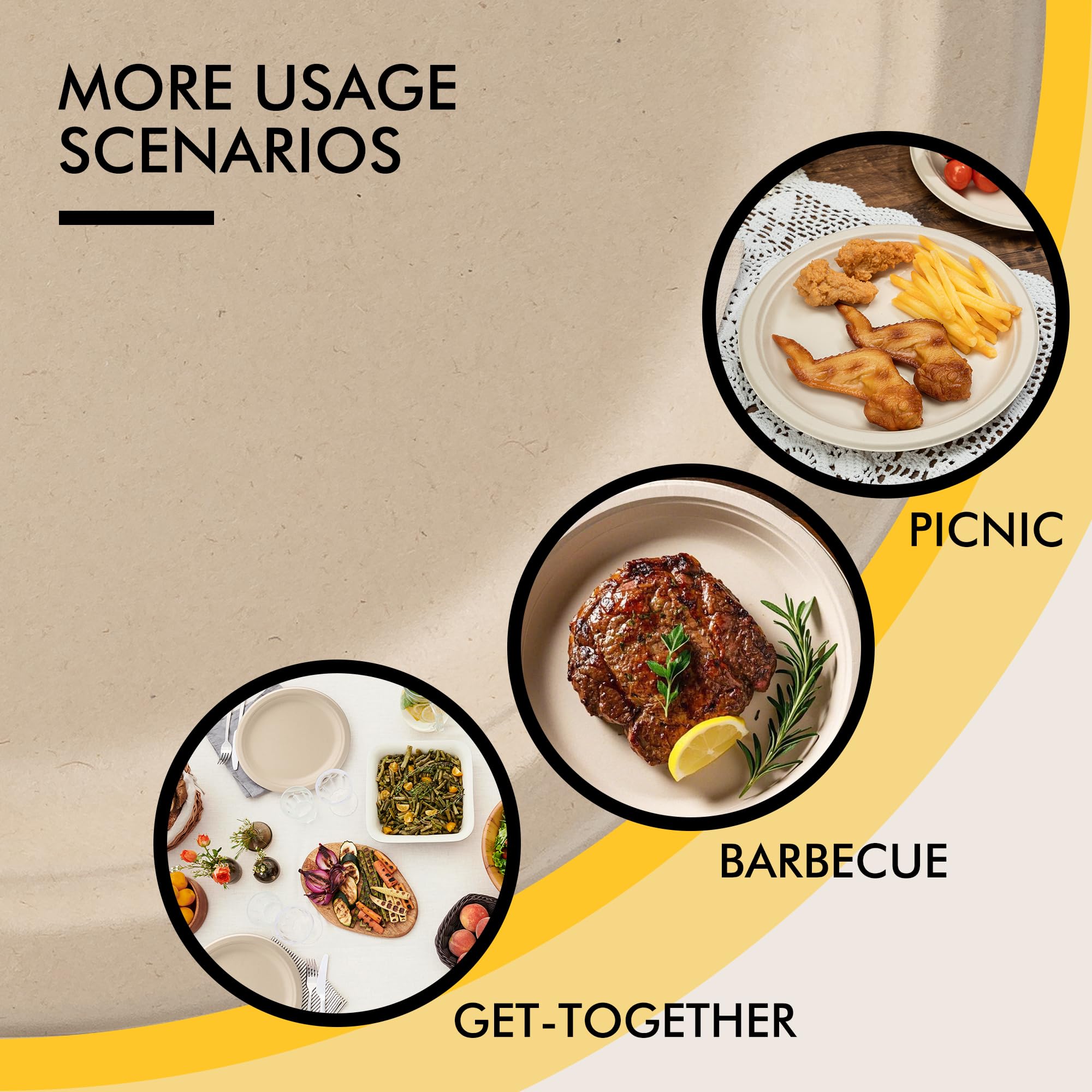 RACETOP Compostable Paper Plates - Heavy Duty

