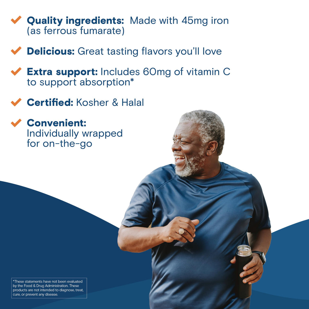 Bariatric Fusion Iron Supplement - Chewable Ferrous Fumarate

