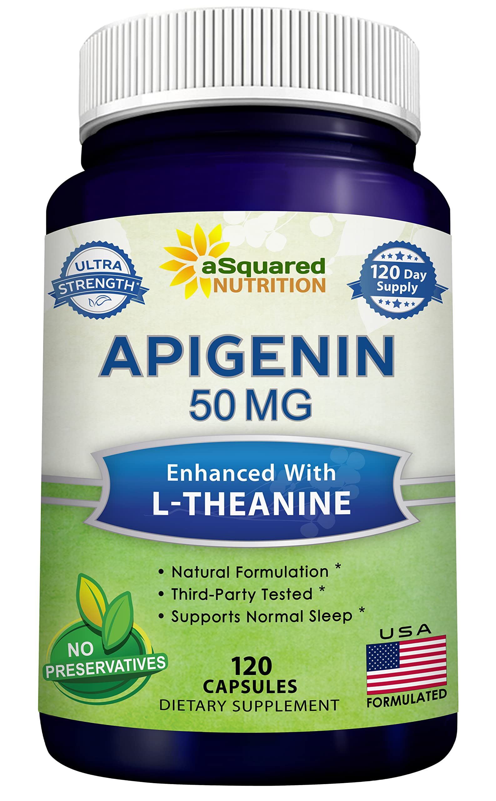 aSquared Nutrition Apigenin & L-Theanine Sleep Support

