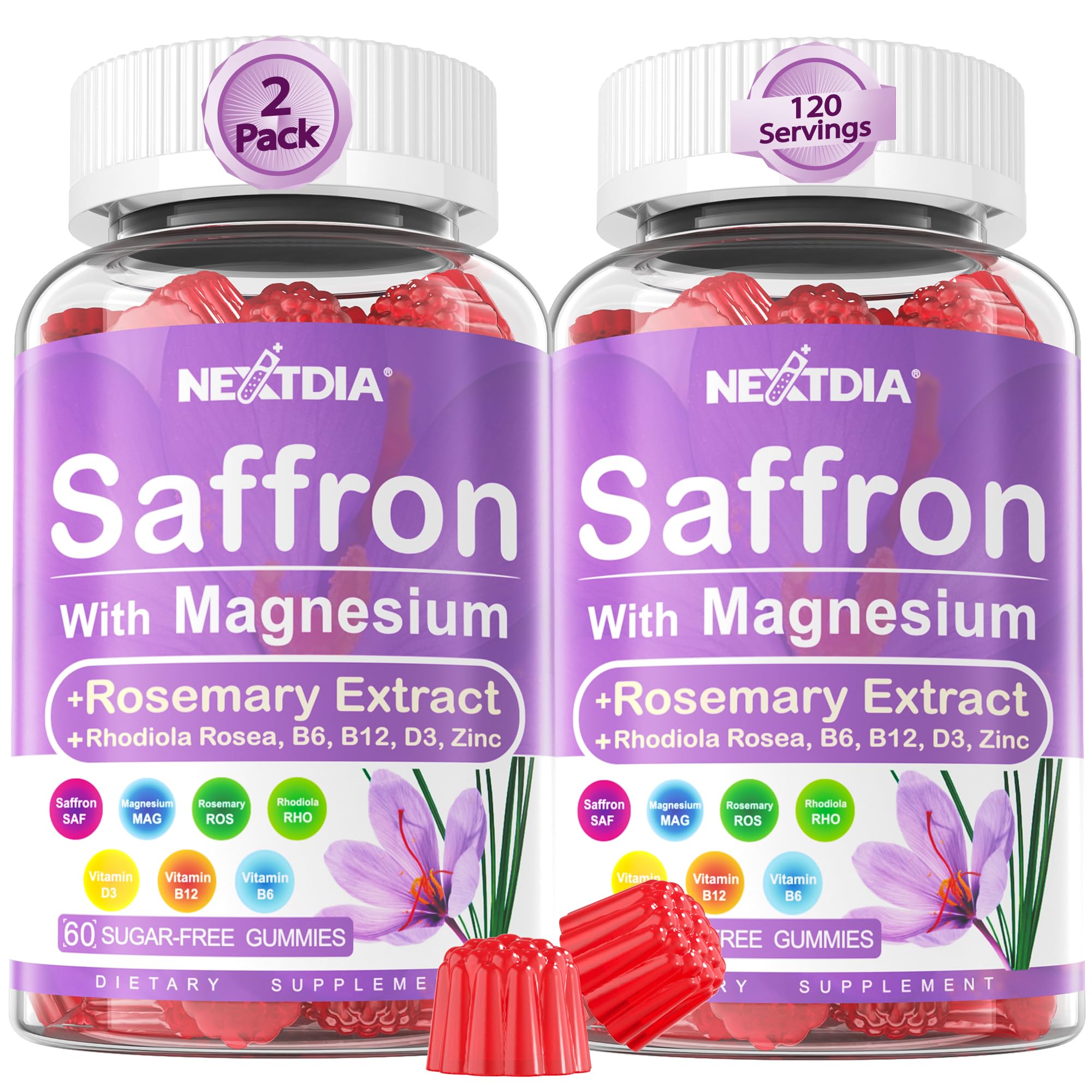Happy Saffron Gummies Mood & Focus - Vegan

