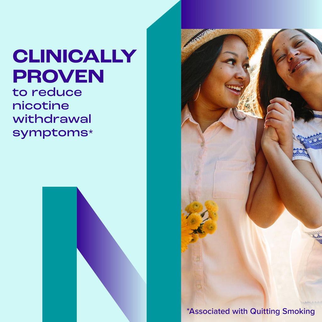 Nicorette 4 mg White Ice Mint Nicotine Gum Stop Smoking Aid

