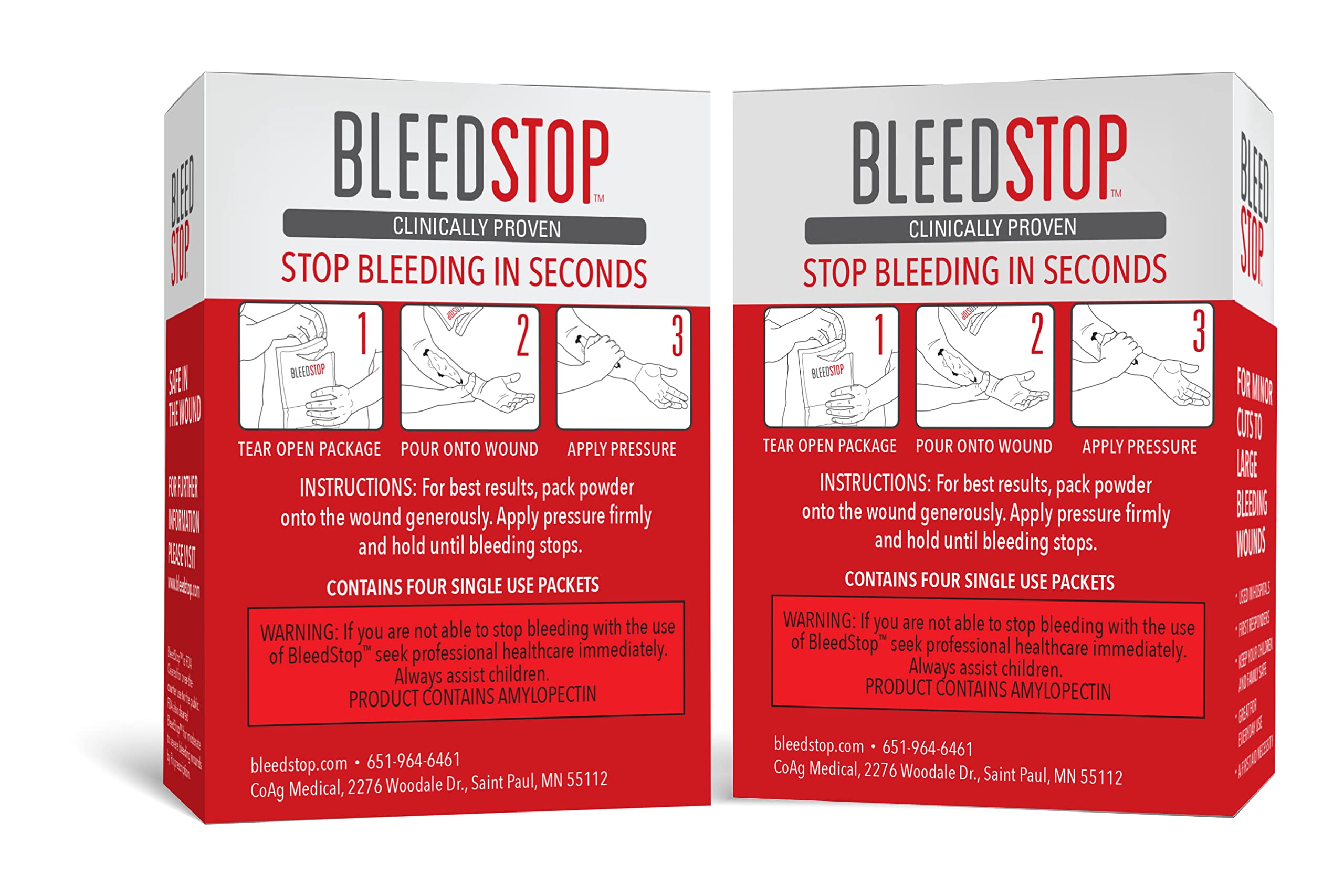 BleedStop First Aid Powder for Bleeding Control in Trauma Kits

