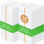 Towels N More 100% Cotton Bar Mop Kitchen Towels - Reusable, High Absorbency