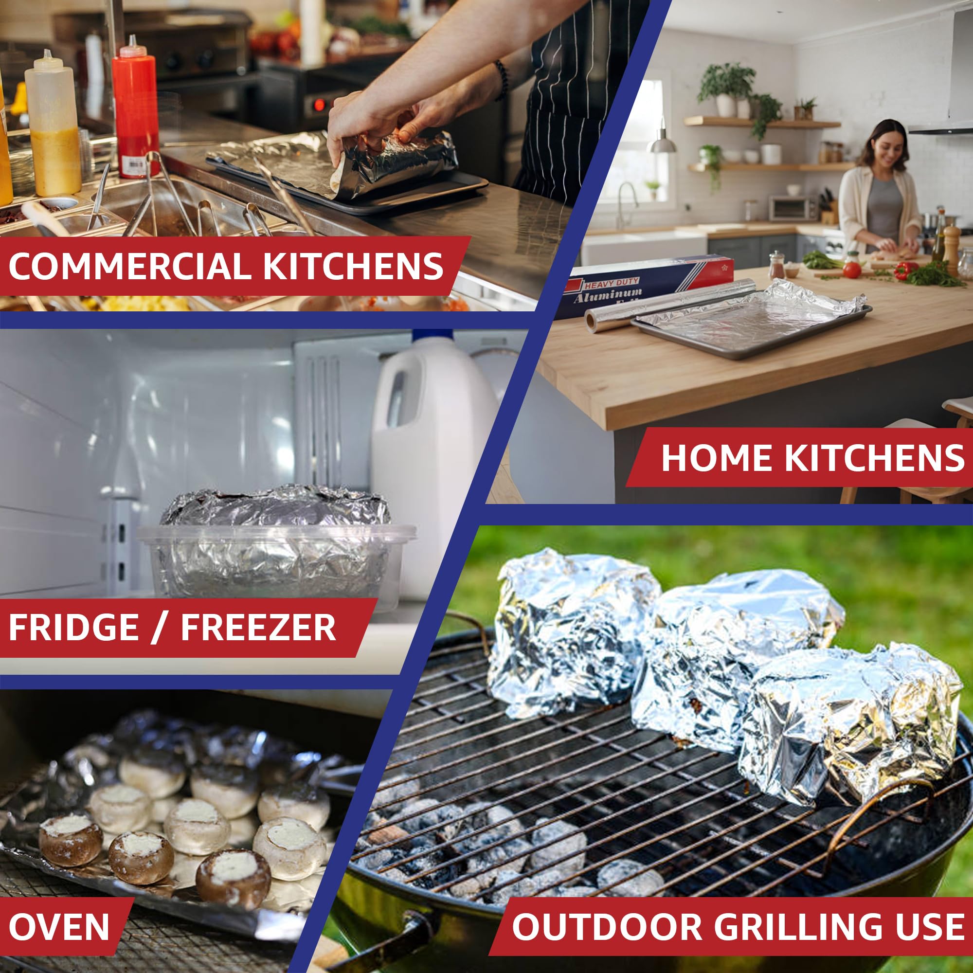 Commercial Aluminum Foil Roll – Food Safe & Durable

