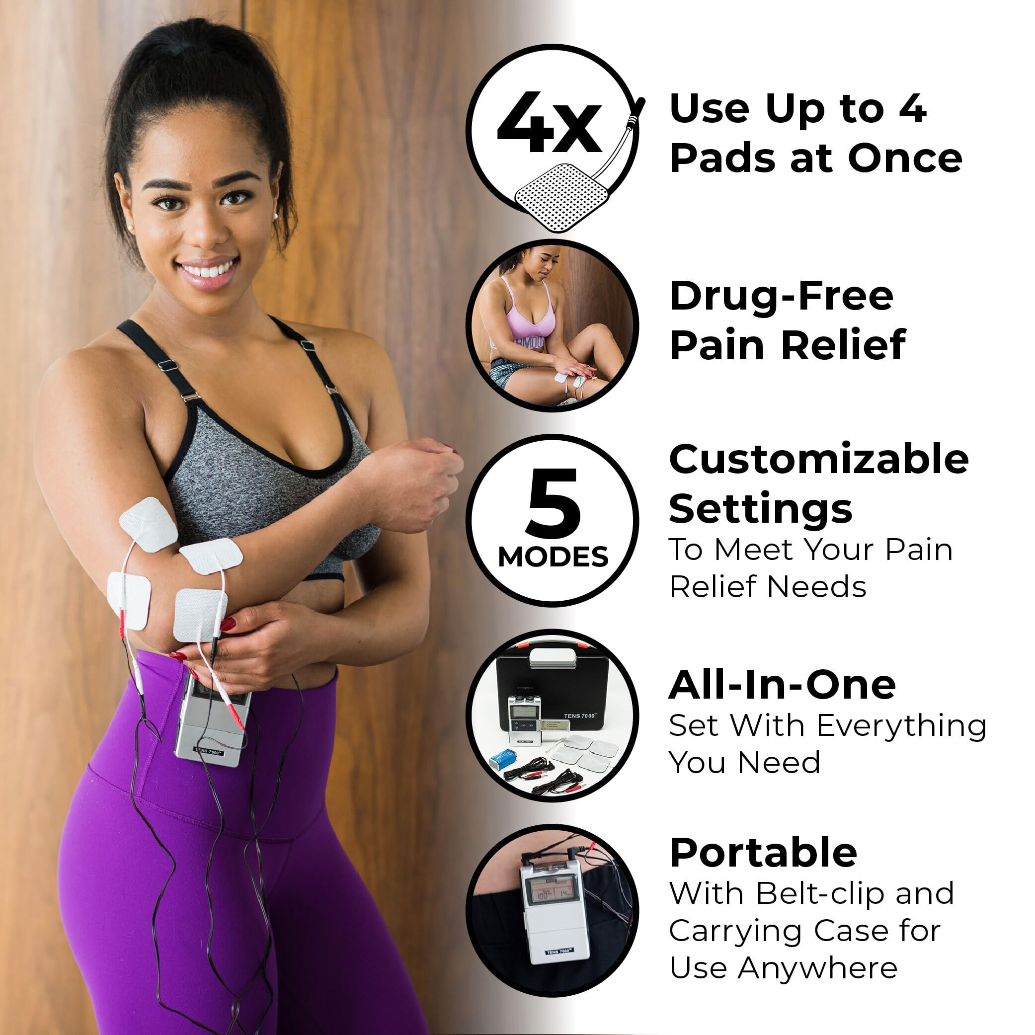 TENS 7000 Digital TENS Unit for Pain Relief

