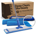 All-in-One Microfiber Floor Mop Kit with Adjustable Handle