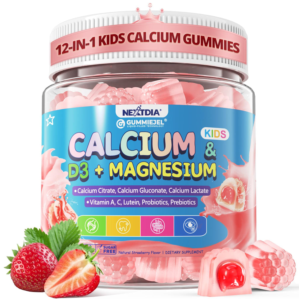 Nextdia Kids Calcium Gummies with D3, Magnesium & Probiotics


