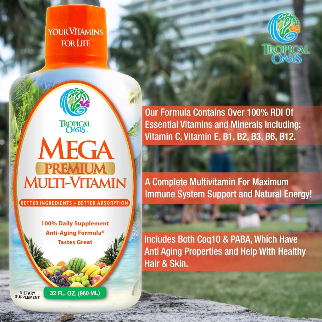 Tropical Oasis Mega Premium Liquid Multivitamin

