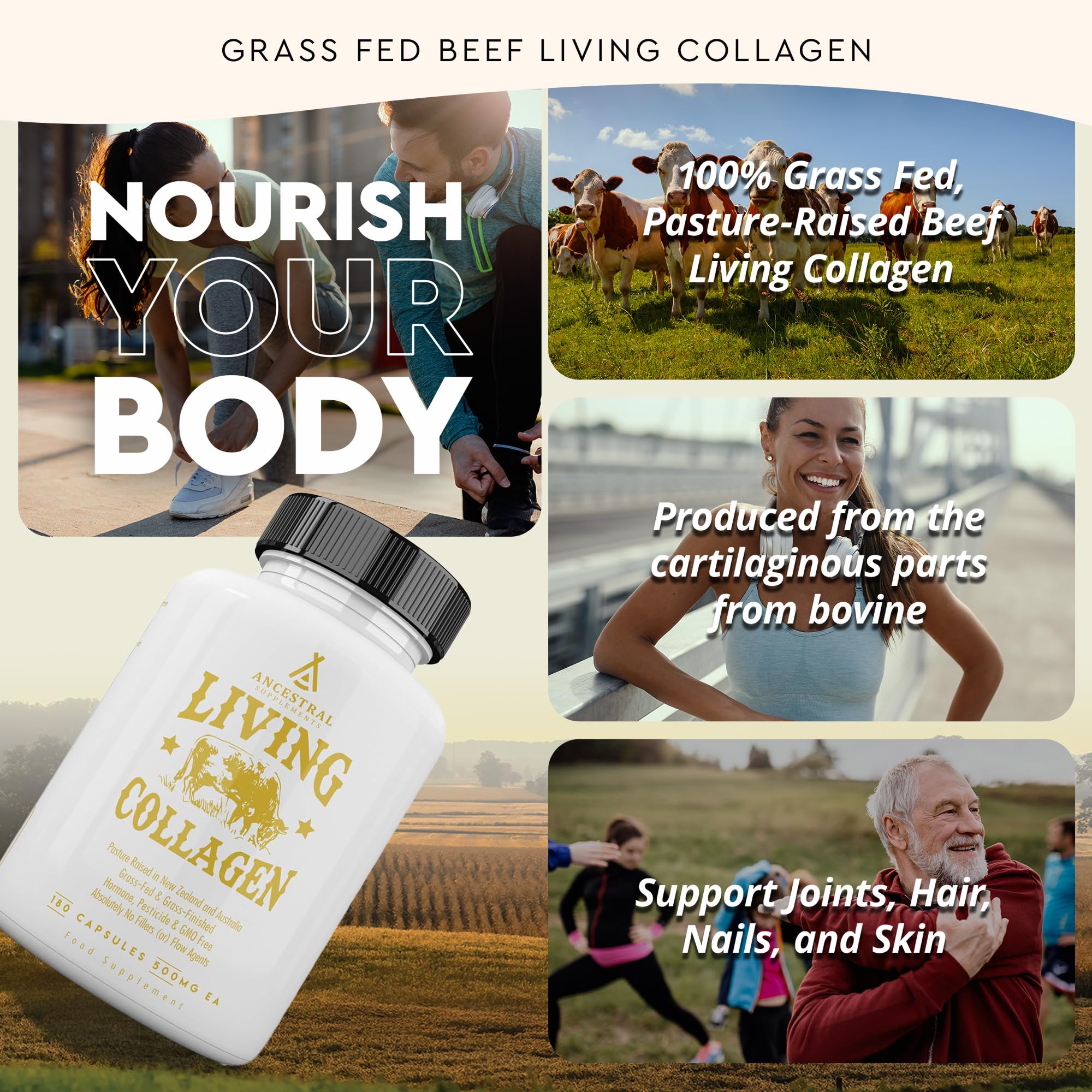 Collagen for Skin Hair Nails by Ancestral Supplements

