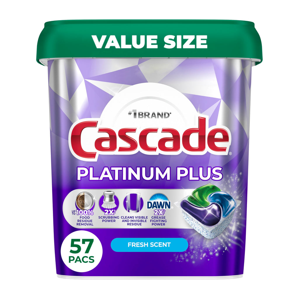 Cascade Platinum Plus Dishwasher Pods Fresh Detergent

