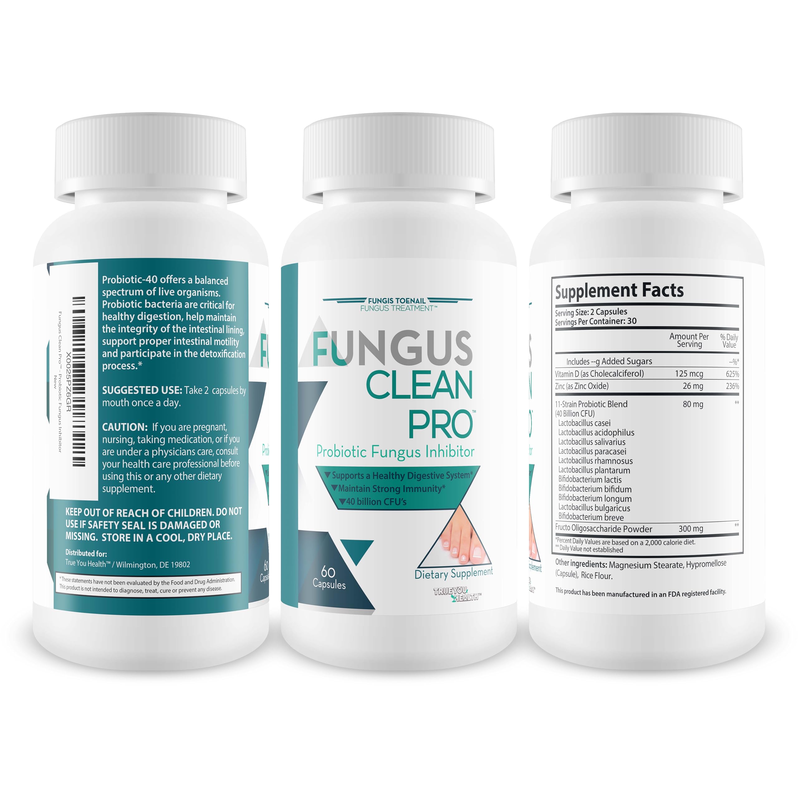 Fungus Clean Pro Multi-Strain Probiotic Defense

