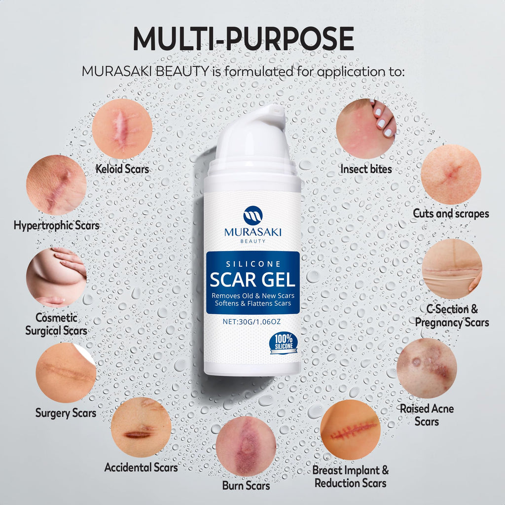 Silicone Scar Gel by Murasaki Beauty for Surgical Scars

