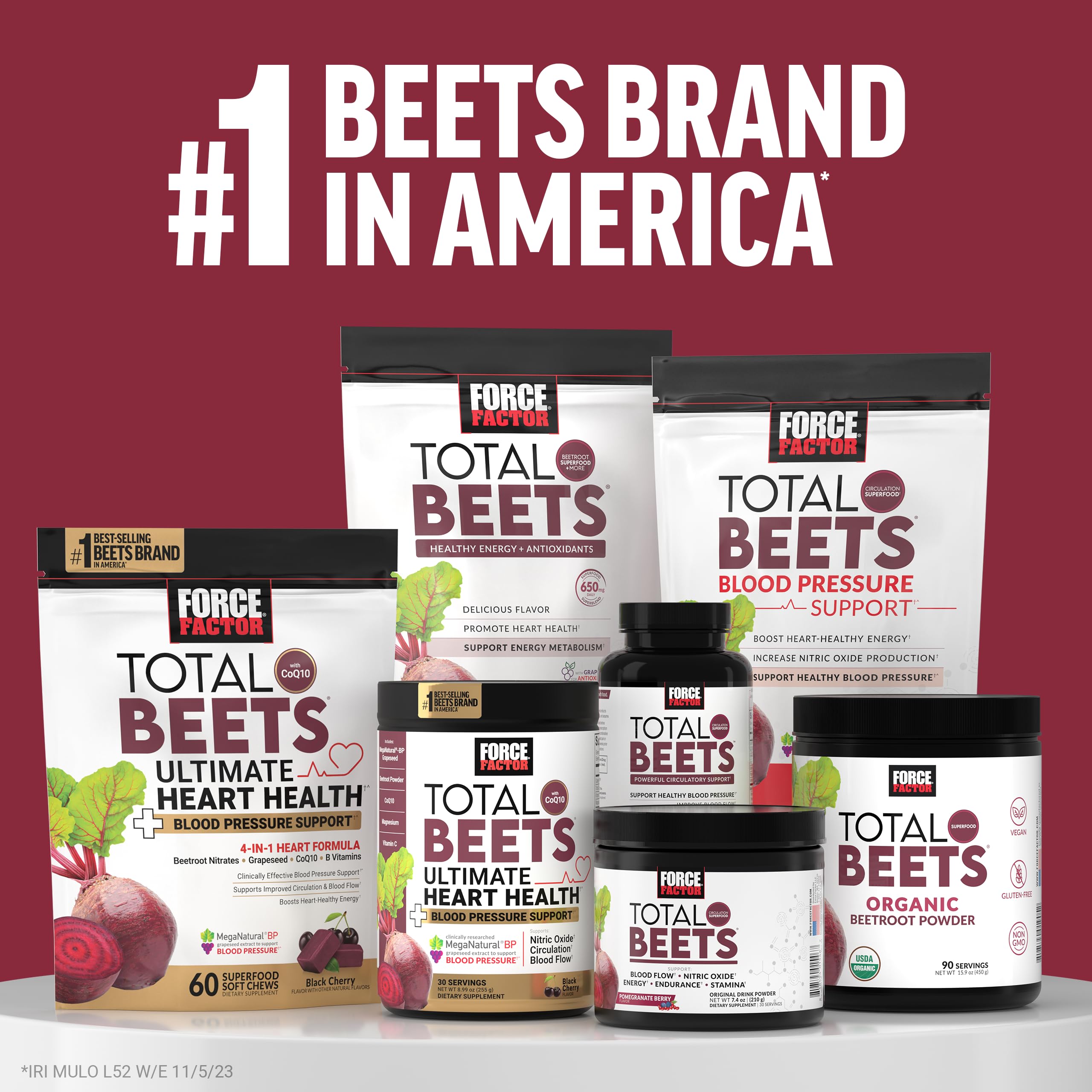 Force Factor Total Beets Organic Beetroot Powder

