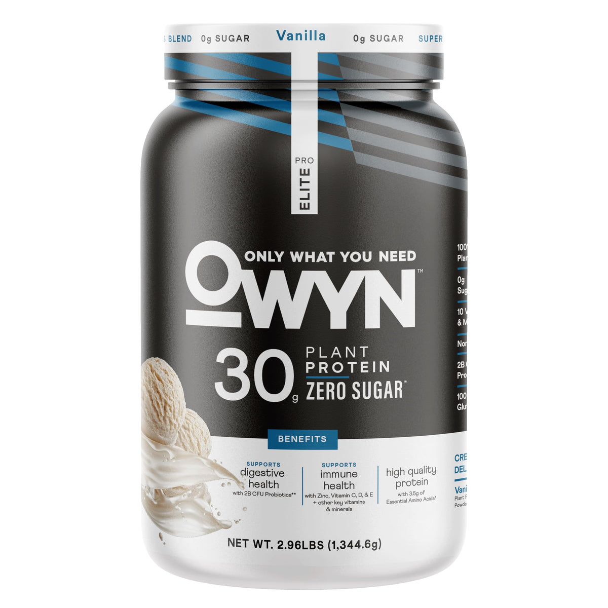 OWYN Pro Elite Plant-Based Protein Powder - Dairy Free and Gluten Free
