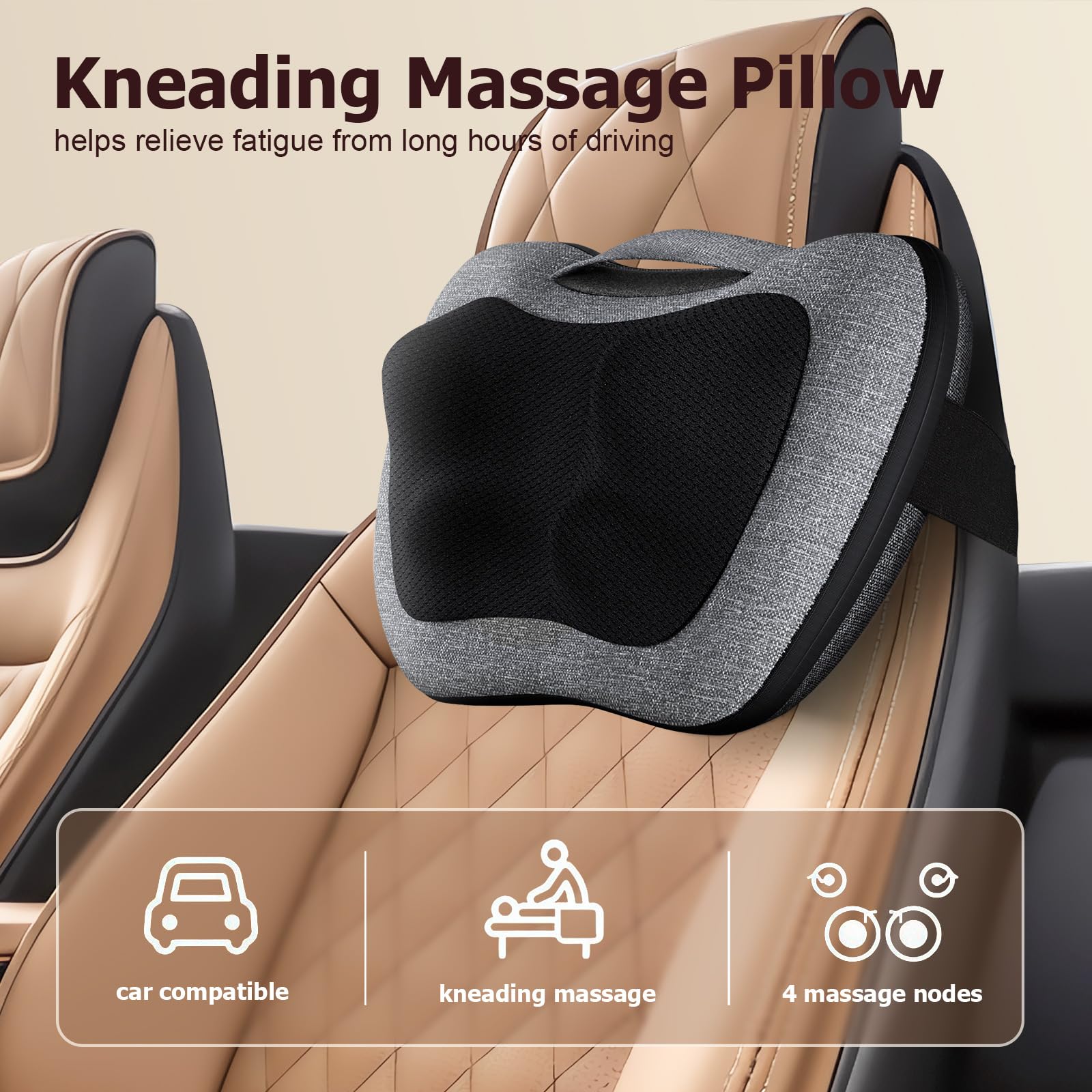 Shiatsu Back Massager VIKTOR JURGEN with Heat

