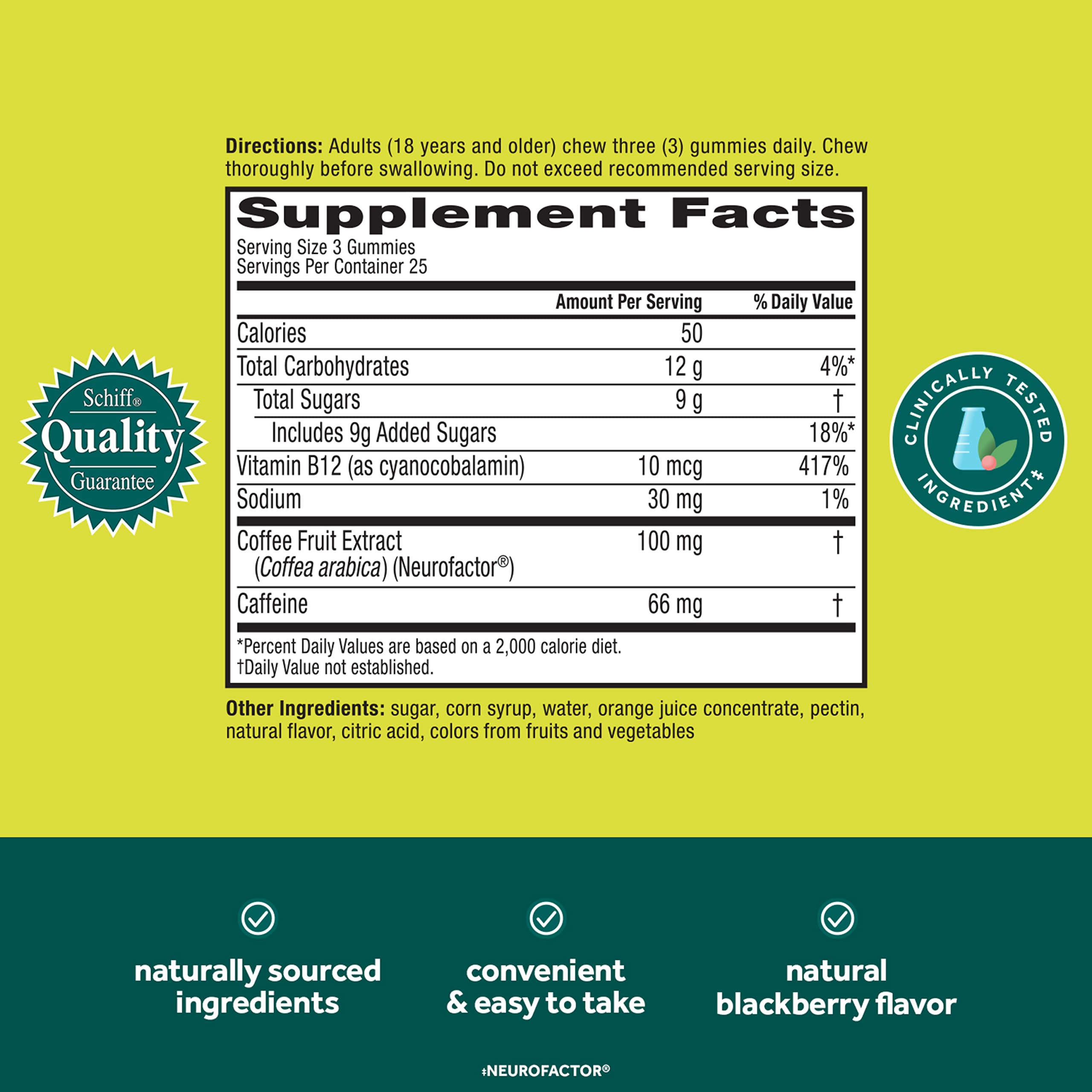 Neuriva Brain + Energy Gummies for Focus | Neurofactor

