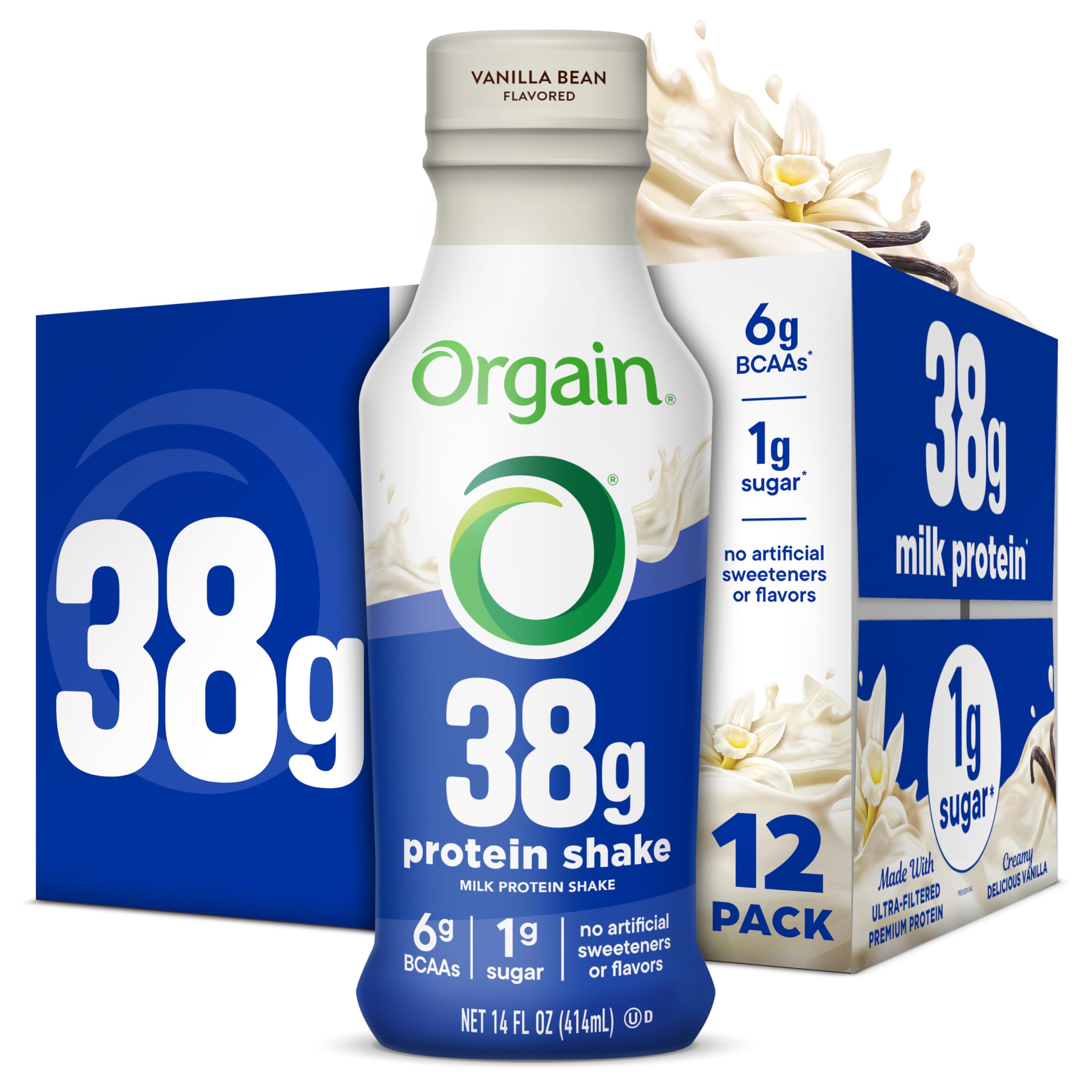 Orgain 38g High Protein Shake Dairy Isolate Milk