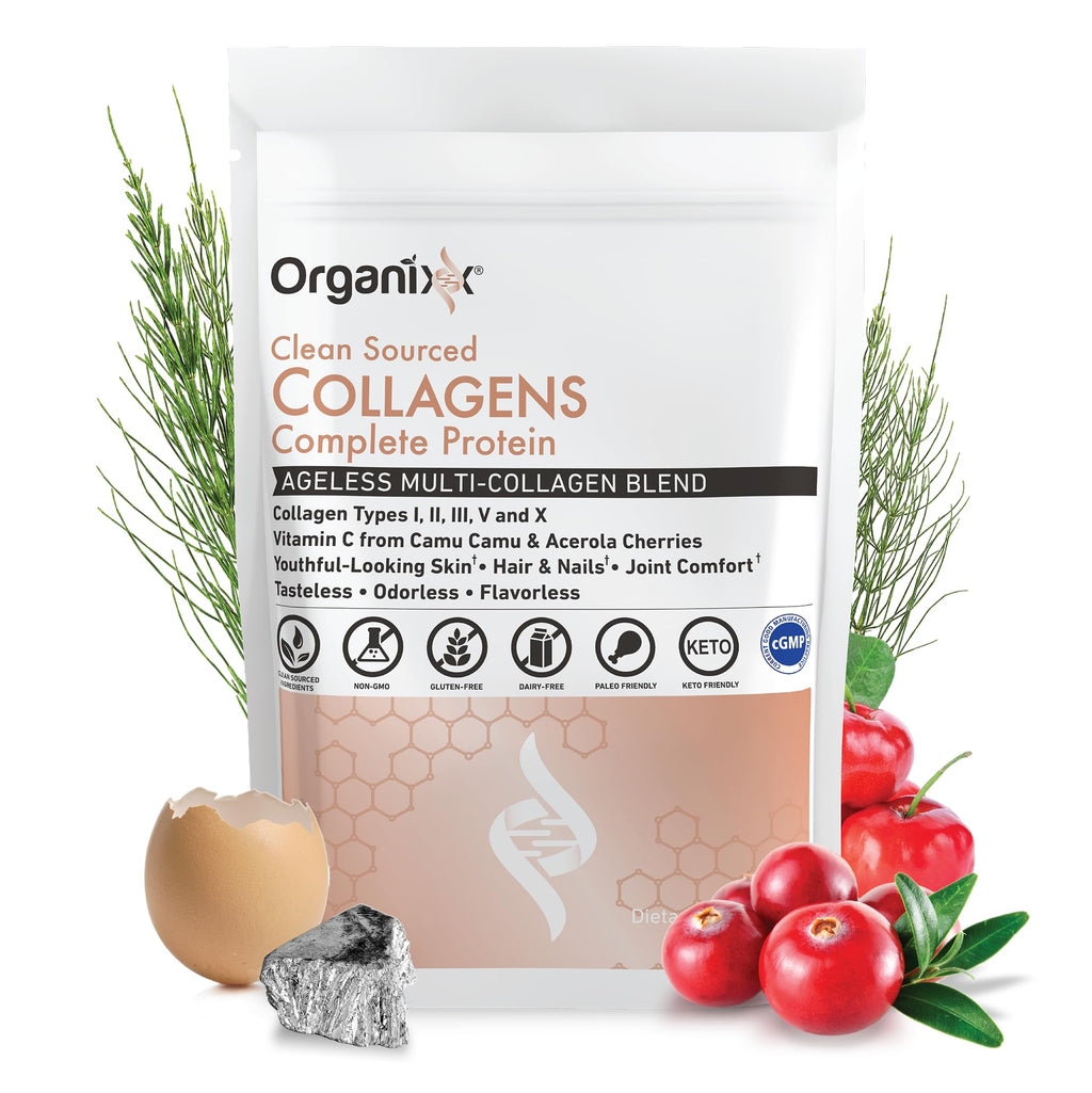 Organixx Clean Sourced Collagen Peptides with Vitamin C

