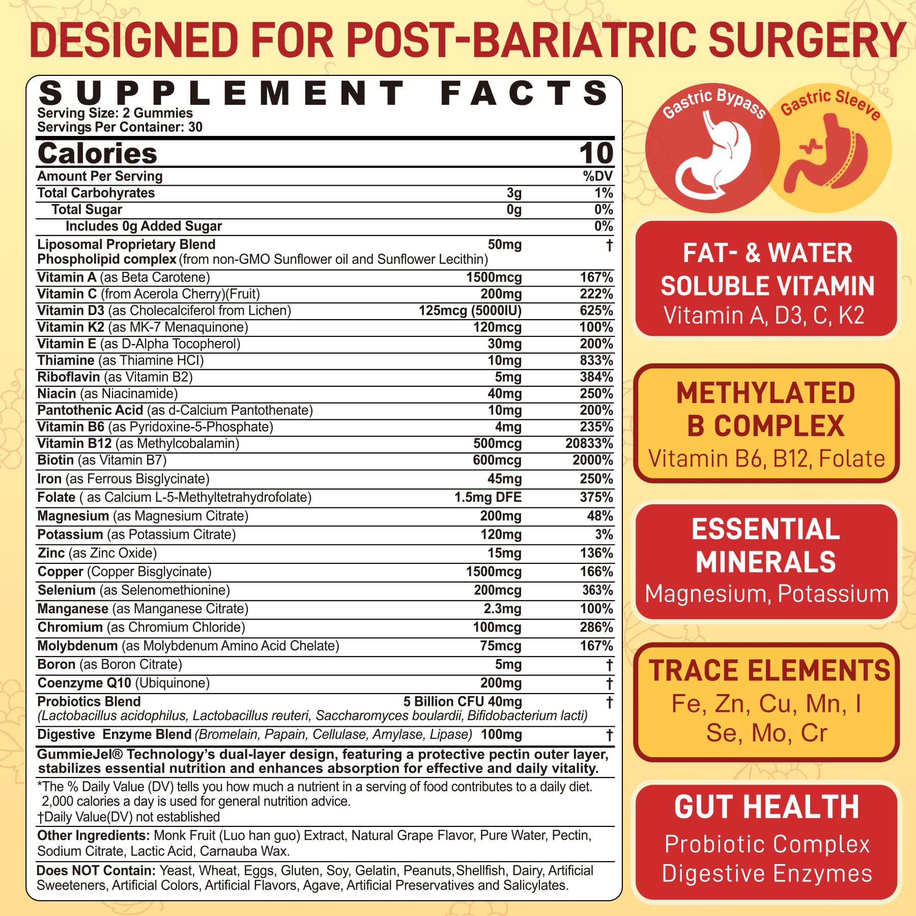 Gummy Multivitamin for Adults - Daily Nutrition Support

