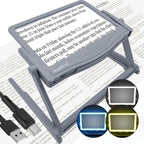 MAGNIPROS 5X LED Page Magnifier Foldable Stand | Read Easily

