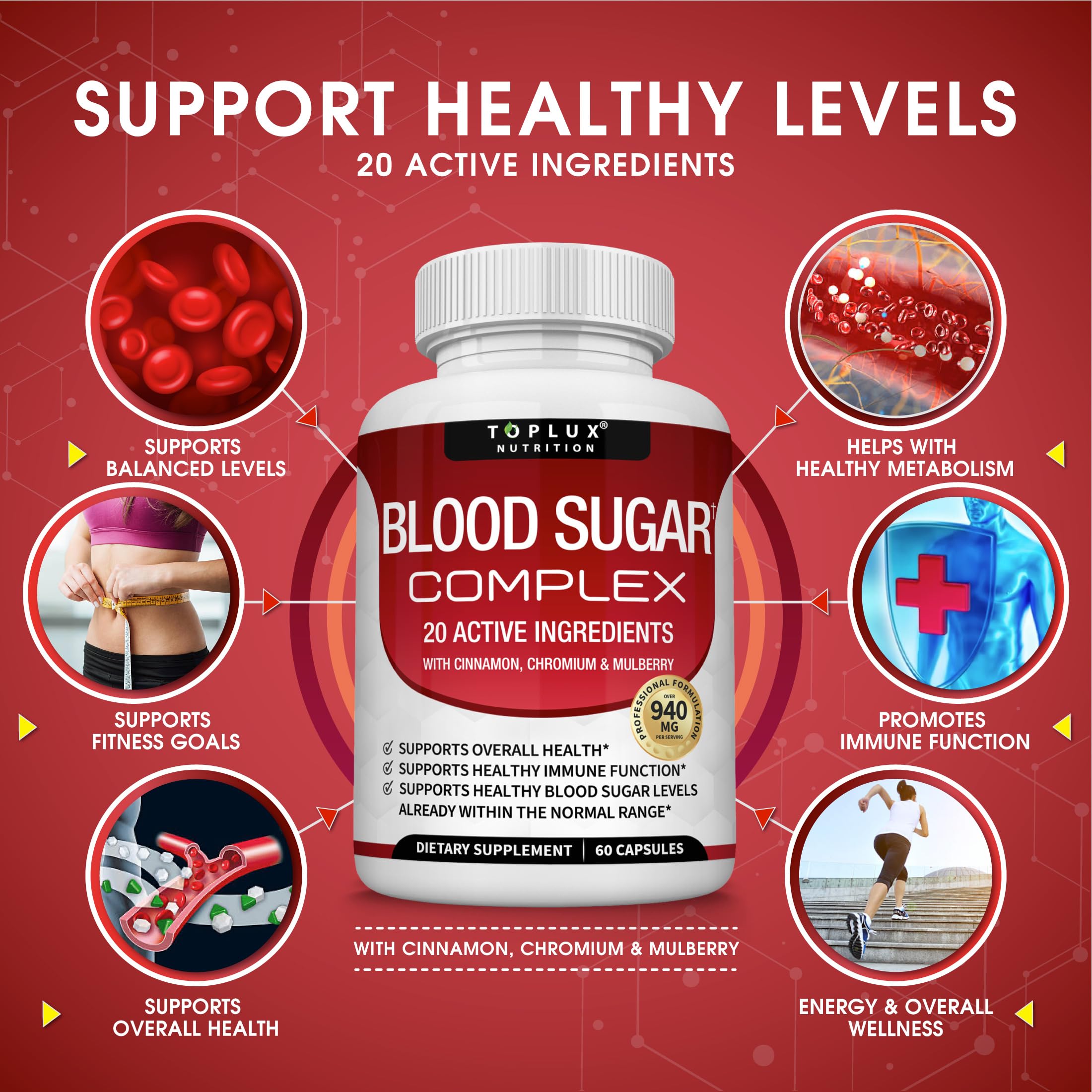 Blood Sugar Complex Supplement - Natural Support

