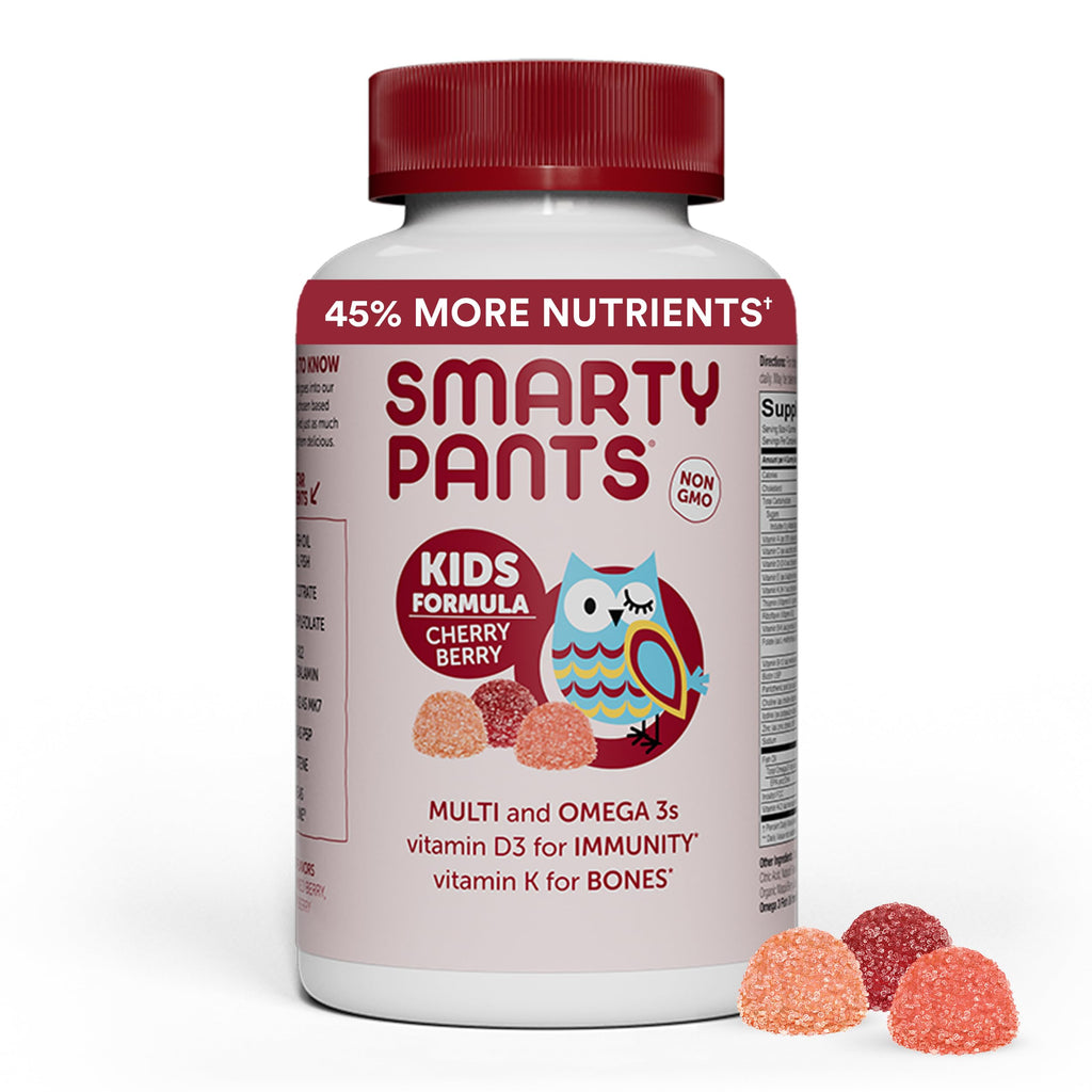 SmartyPants Kids Multivitamin Gummies with Omega-3 DHA/EPA - Gluten Free