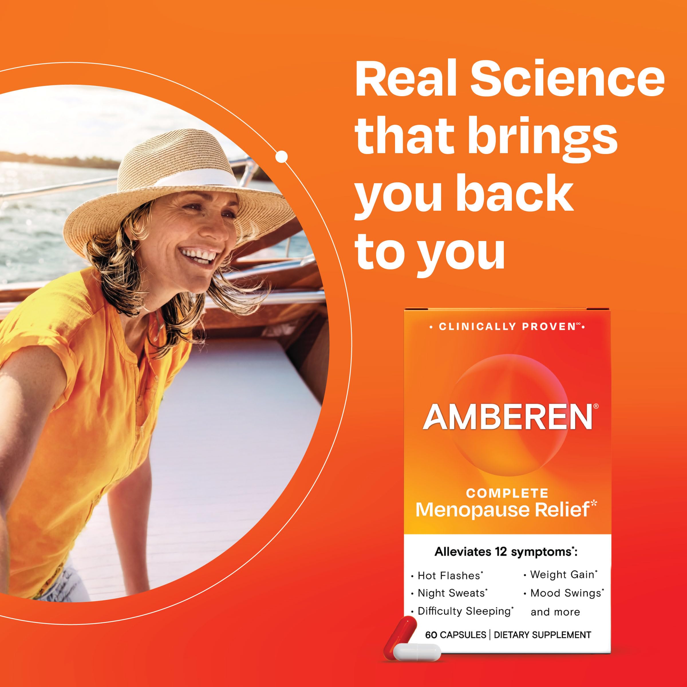 Amberen Menopause Supplement - 180 Capsules

