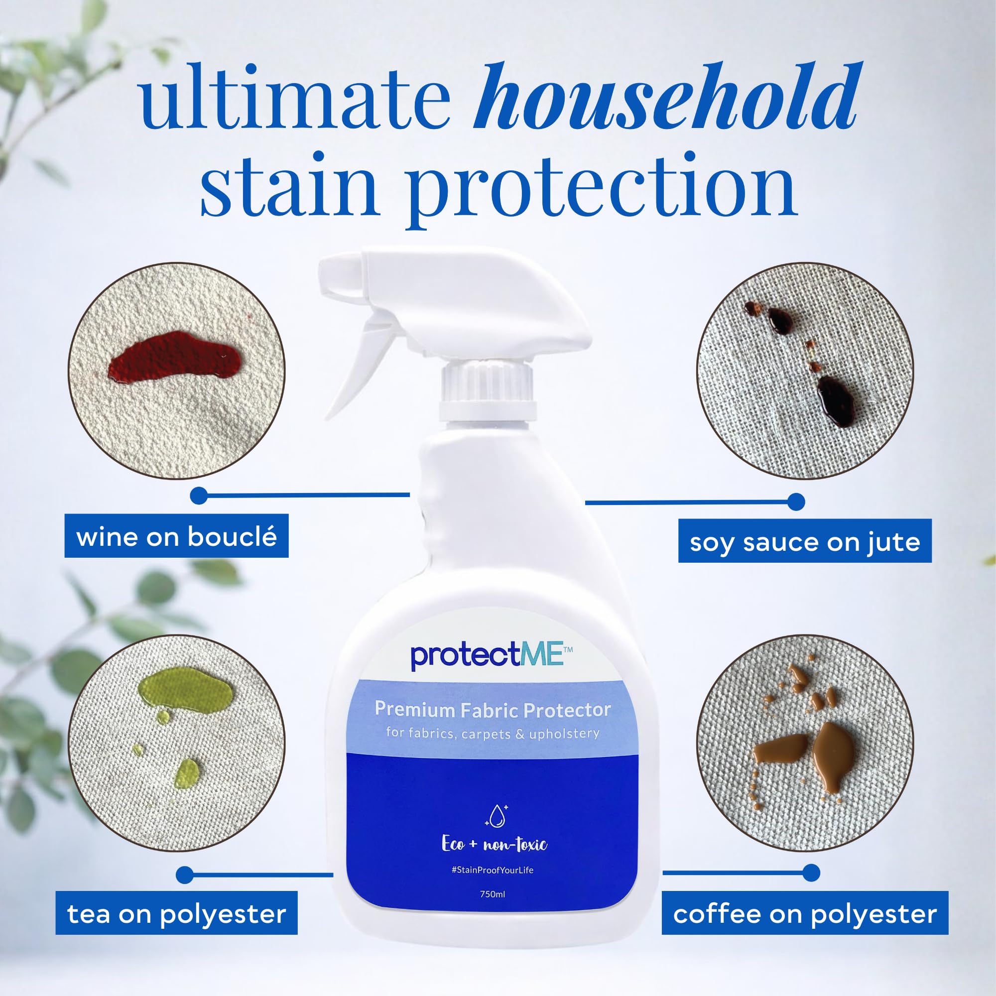 protectME Fabric Protector and Stain Spray for Upholstery

