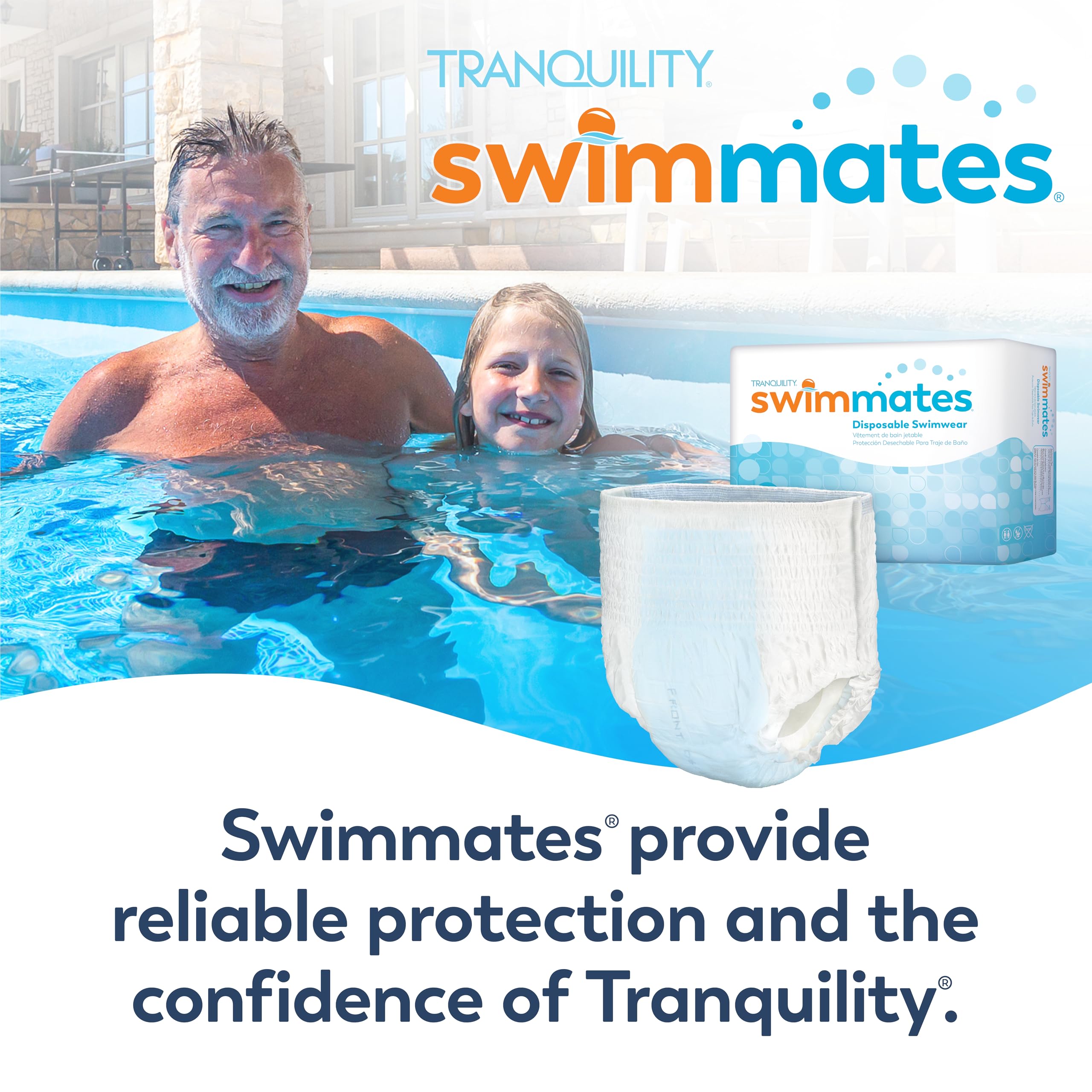 Tranquility Swimmates Disposable Swim Diapers Tear Away

