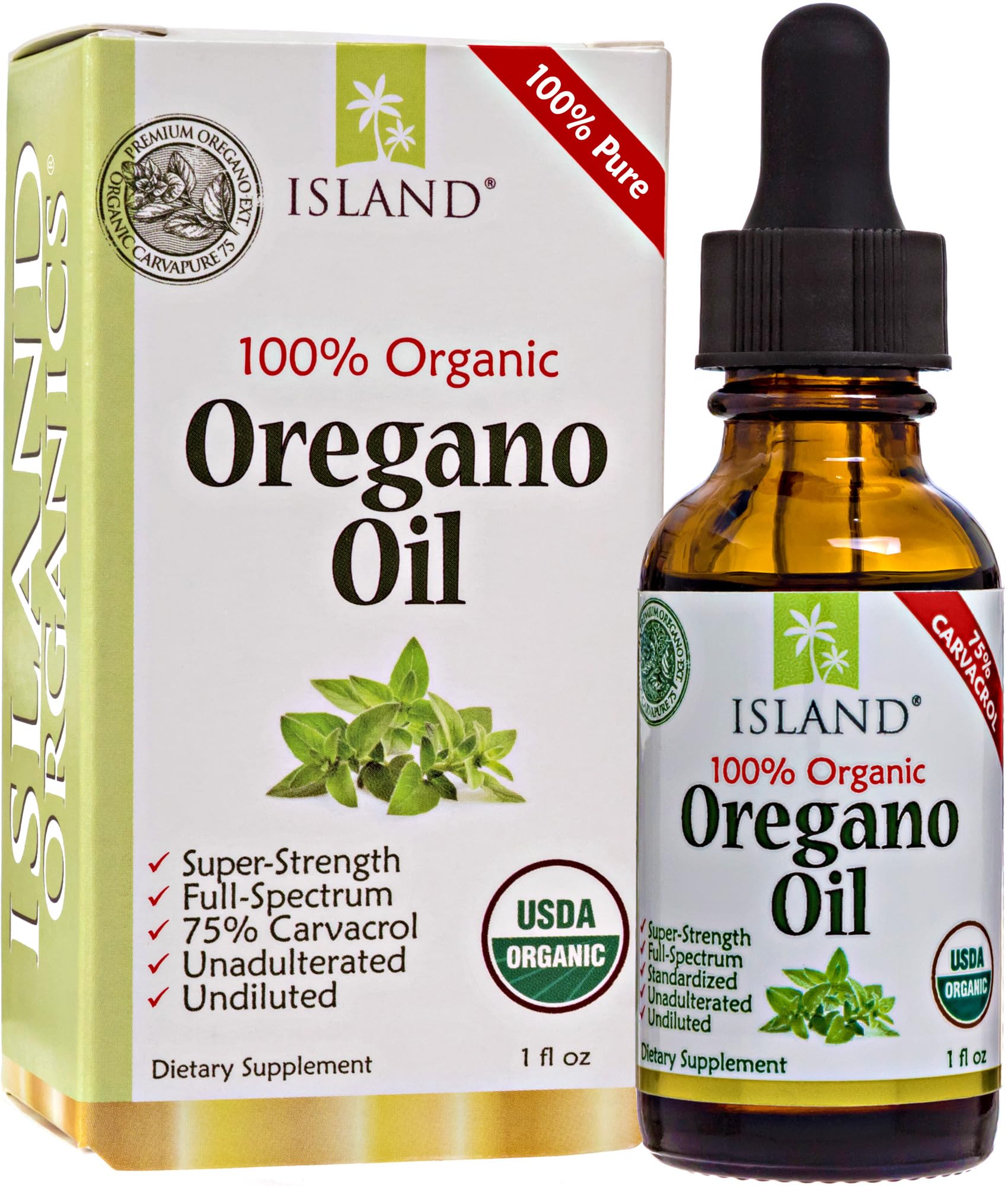 Oregano Oil Drops by Island Nutrition

