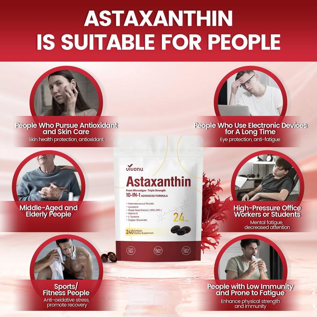 Astaxanthin Antioxidant Supplement from Haematococcus


