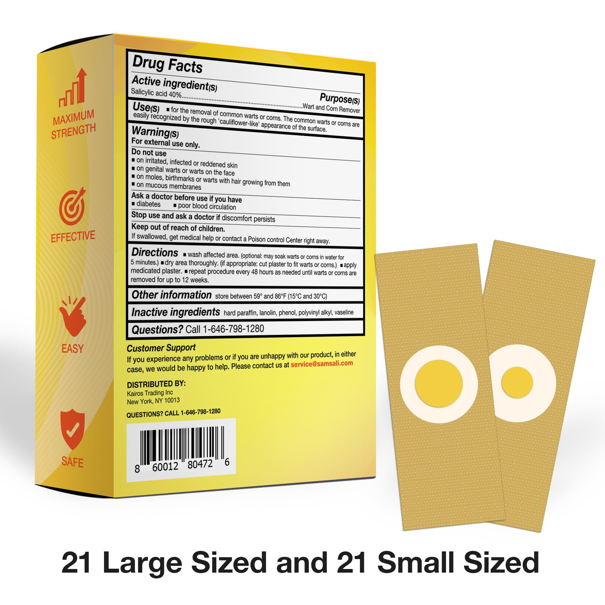 Samsali Wart and Corn Remover for Feet | Salicylic Acid Treatment

