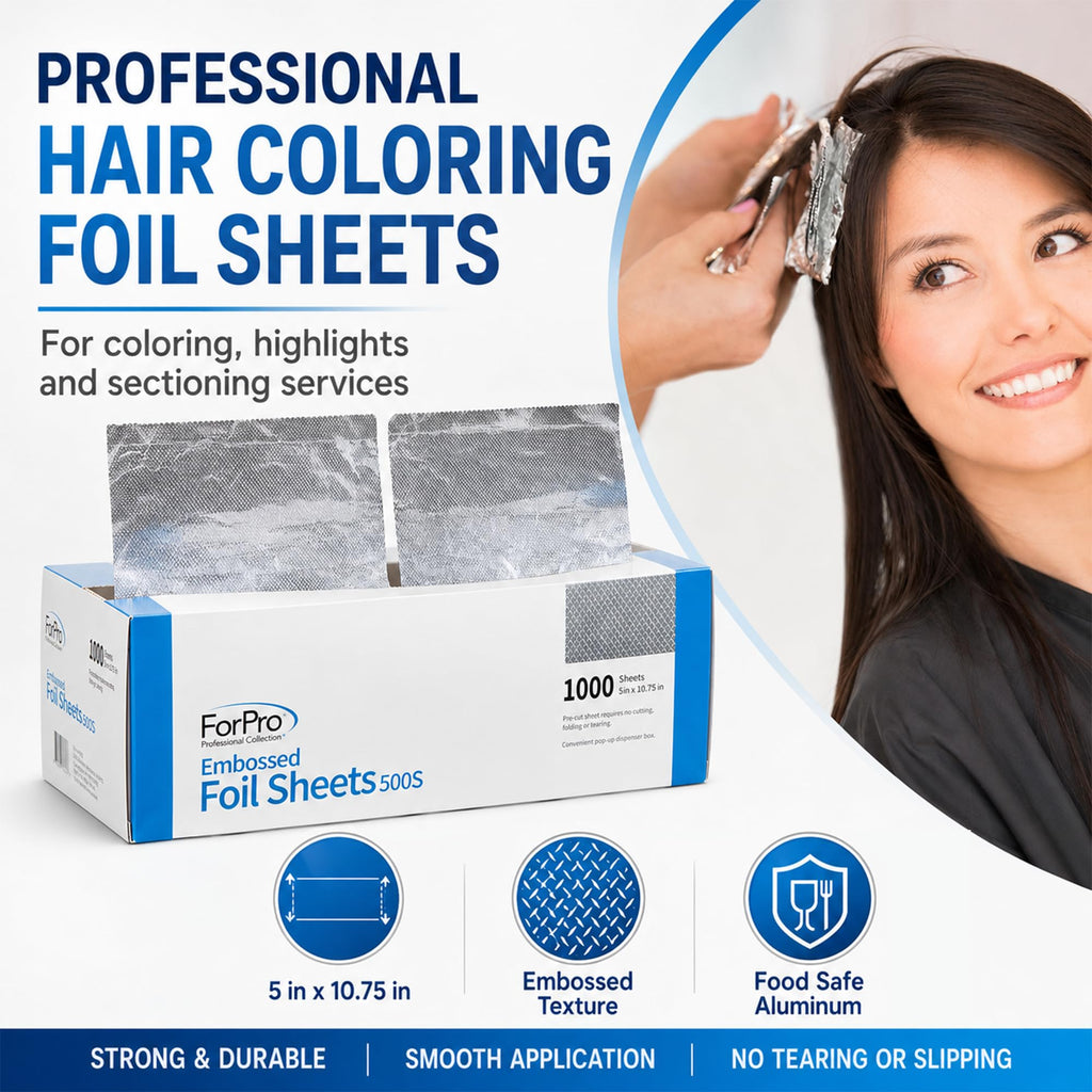 ForPro Embossed Pop-Up Hair Foil Sheets | Salon Color

