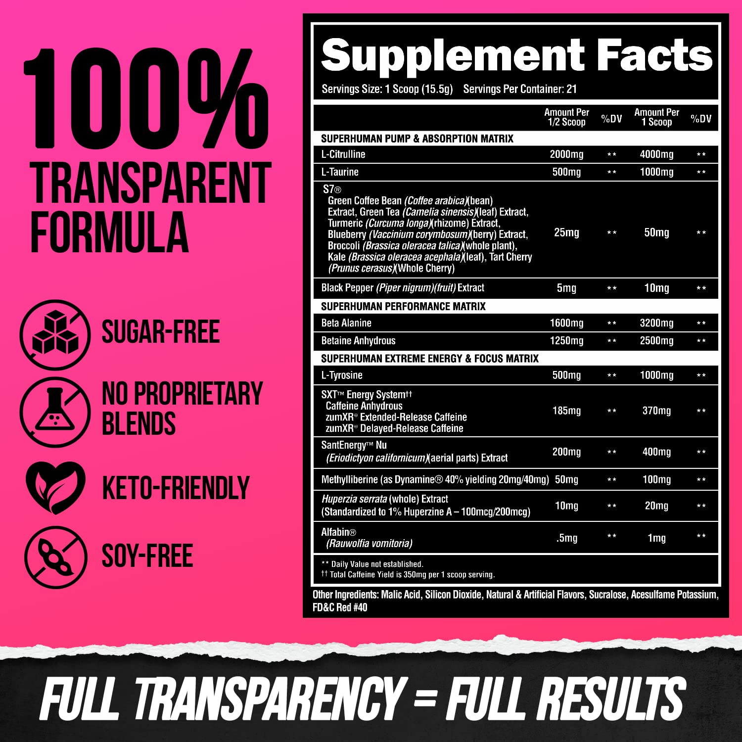 Alpha Lion Superhuman Extreme Pre-Workout Powder | Energy

