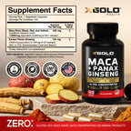 Maca Root & Panax Ginseng Capsule | X Gold Health

