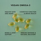 AMANDEAN Vegan Omega-3 Softgels with Algae DHA & EPA

