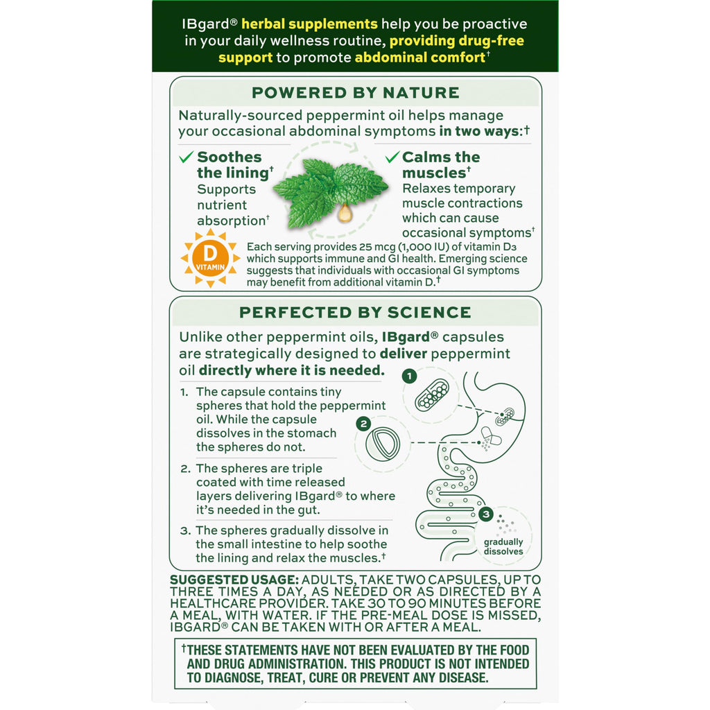 IBgard Peppermint Oil for GI Health

