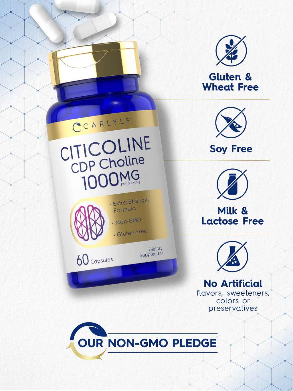 Carlyle Citicoline CDP Choline Supplement


