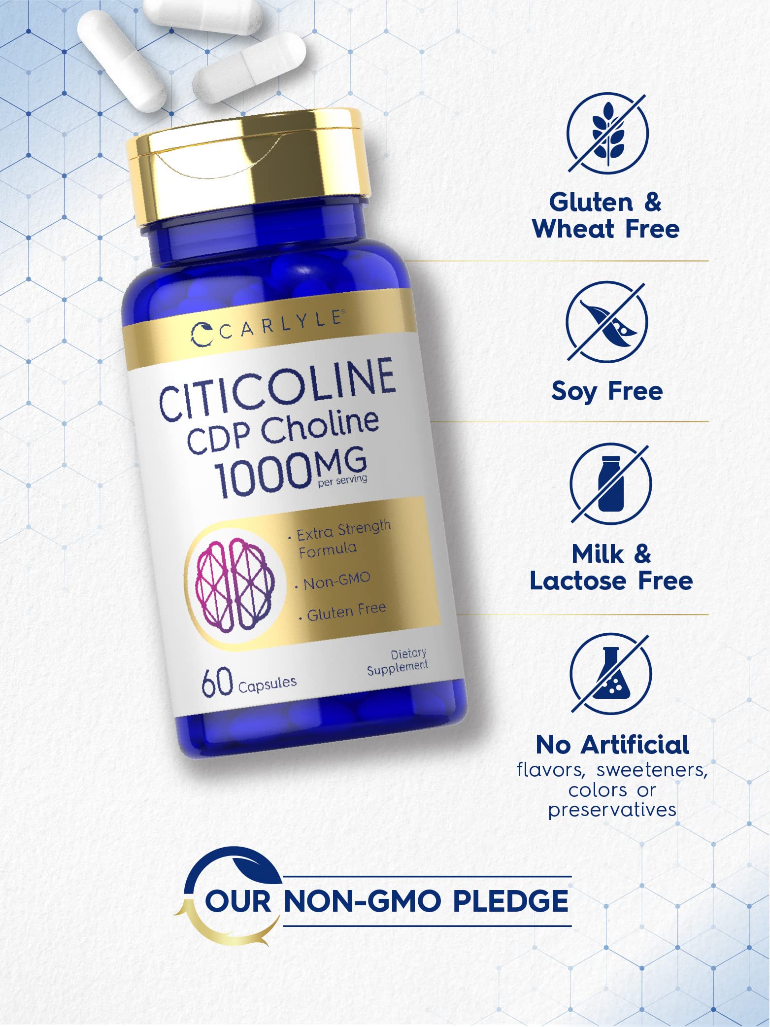 Carlyle Citicoline CDP Choline Supplement

